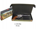 ММГ макет Револьвер Кольт 45 калибра 1873 года кавалерийский, DENIX DE-1-1191-NQ (с патронами)